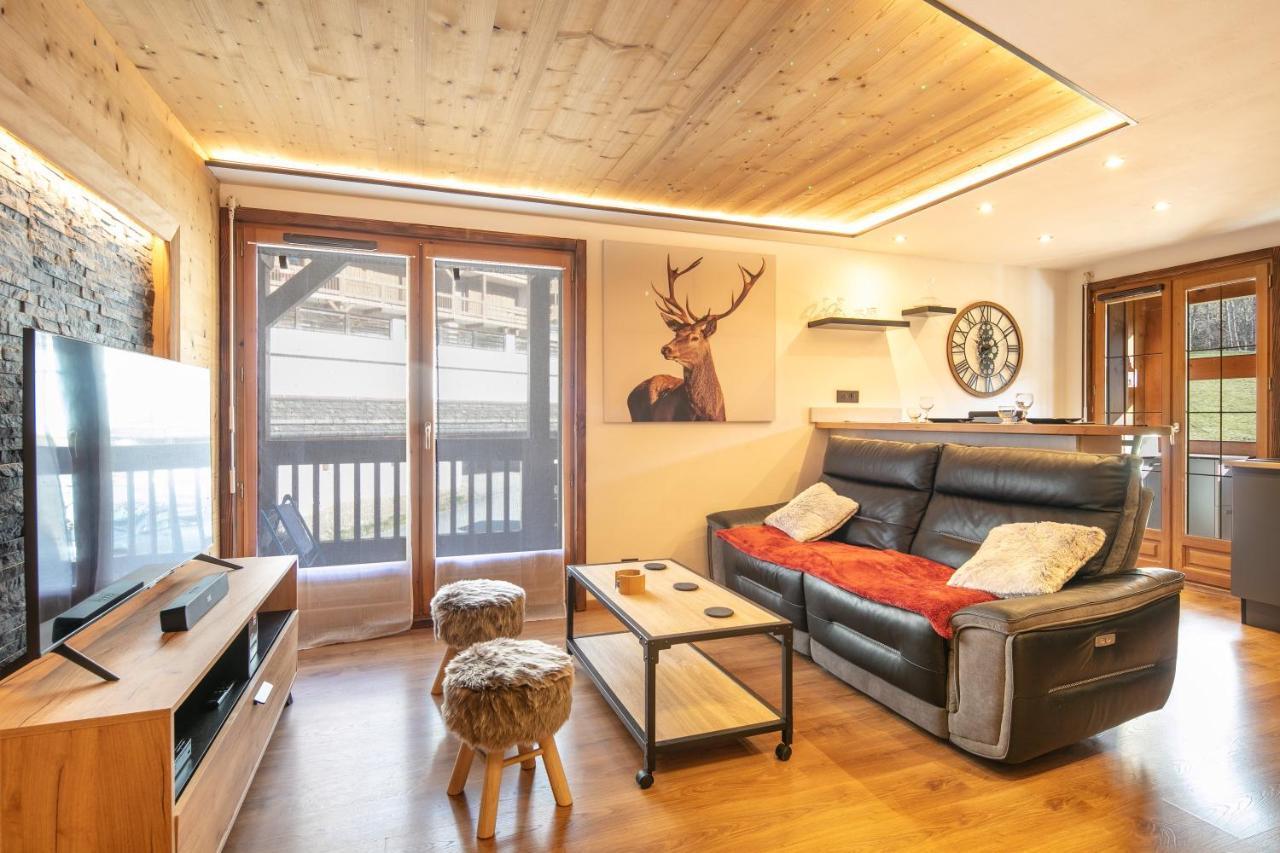 Apartamento Le Cerf Des Alpages - Appt Cosy Pour 2 La Giettaz Exterior foto